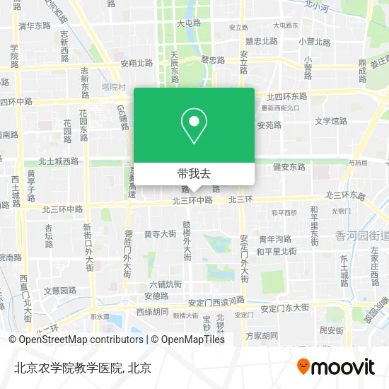 北京农学院教学医院地图