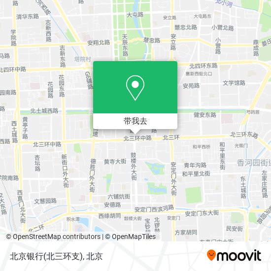 北京银行(北三环支)地图