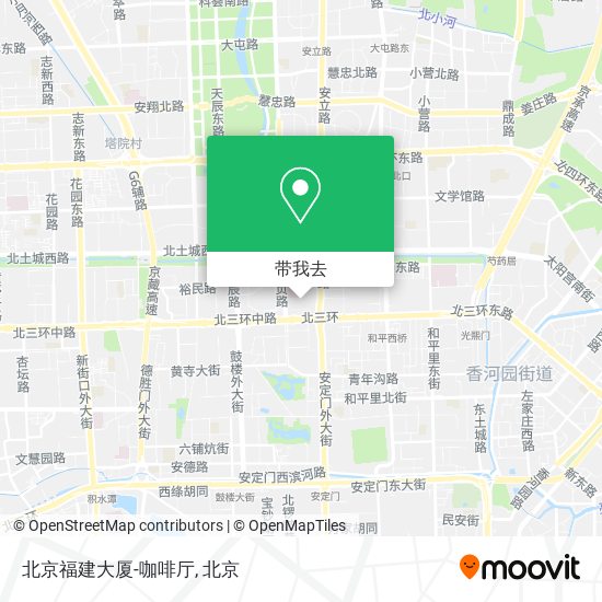 北京福建大厦-咖啡厅地图