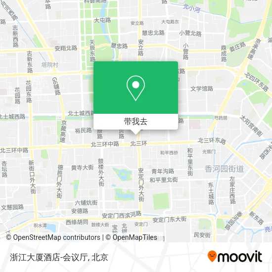 浙江大厦酒店-会议厅地图