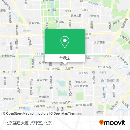 北京福建大厦-桌球室地图