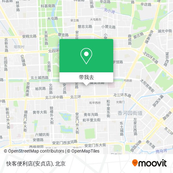快客便利店(安贞店)地图