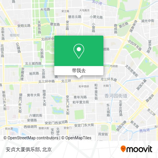 安贞大厦俱乐部地图