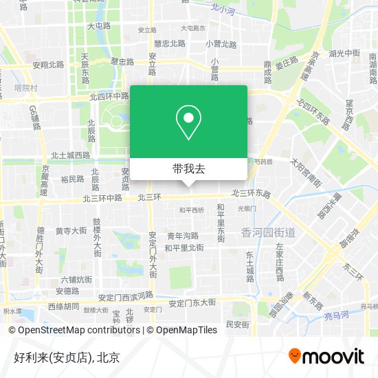 好利来(安贞店)地图