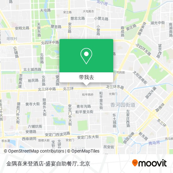 金隅喜来登酒店-盛宴自助餐厅地图