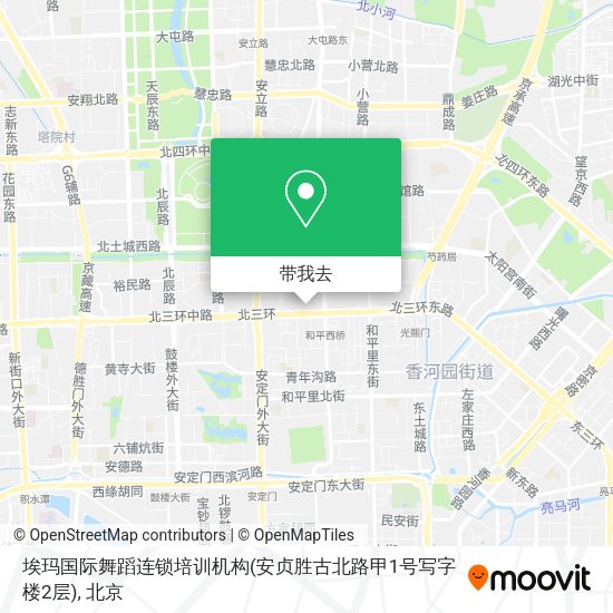 埃玛国际舞蹈连锁培训机构(安贞胜古北路甲1号写字楼2层)地图
