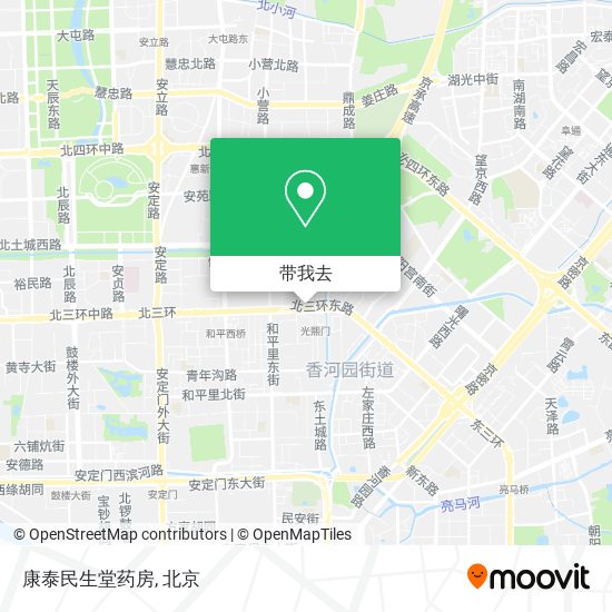 康泰民生堂药房地图