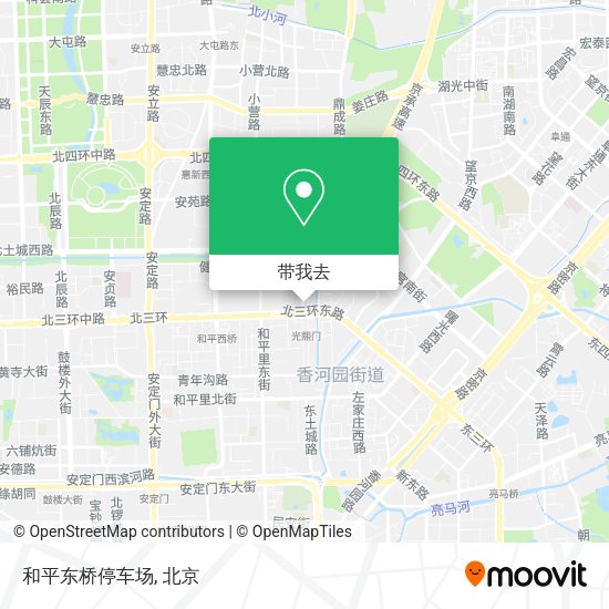 和平东桥停车场地图