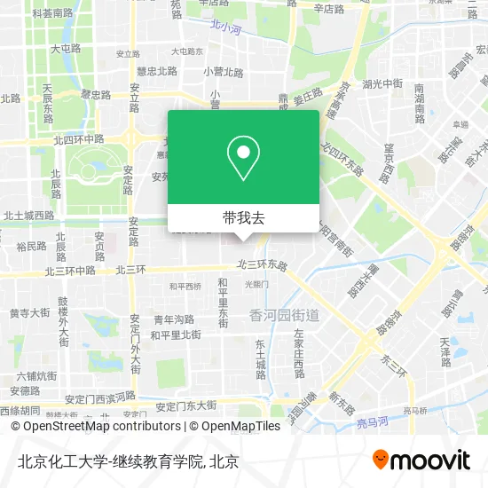 北京化工大学-继续教育学院地图