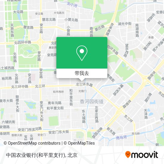 中国农业银行(和平里支行)地图