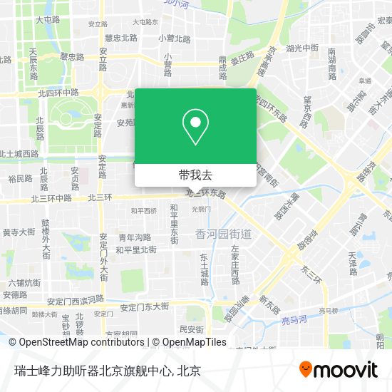 瑞士峰力助听器北京旗舰中心地图