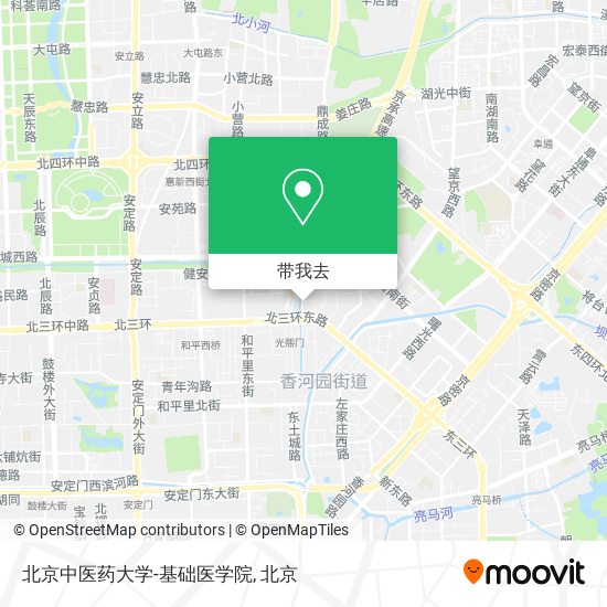 北京中医药大学-基础医学院地图