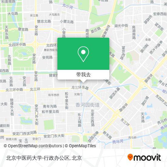 北京中医药大学-行政办公区地图