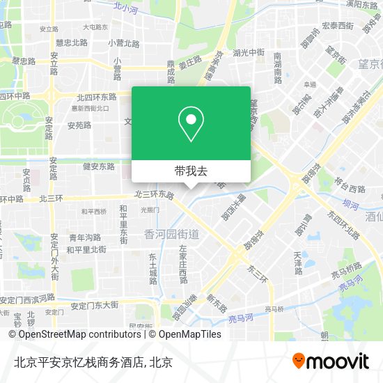 北京平安京忆栈商务酒店地图