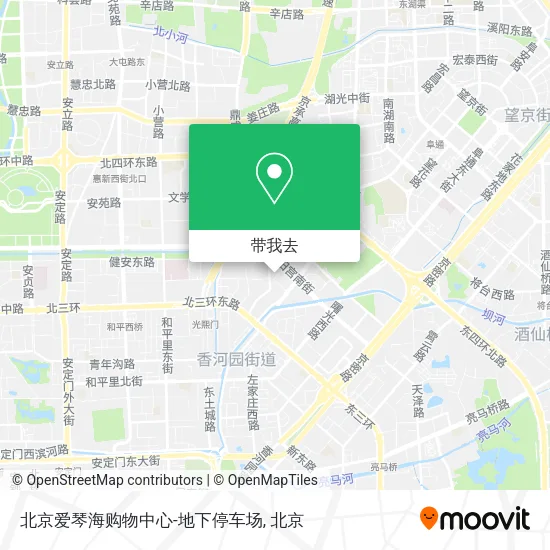 北京爱琴海购物中心-地下停车场地图