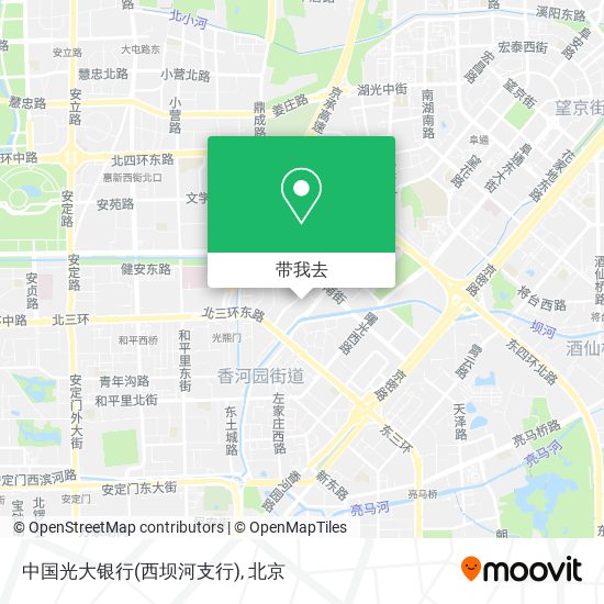 中国光大银行(西坝河支行)地图