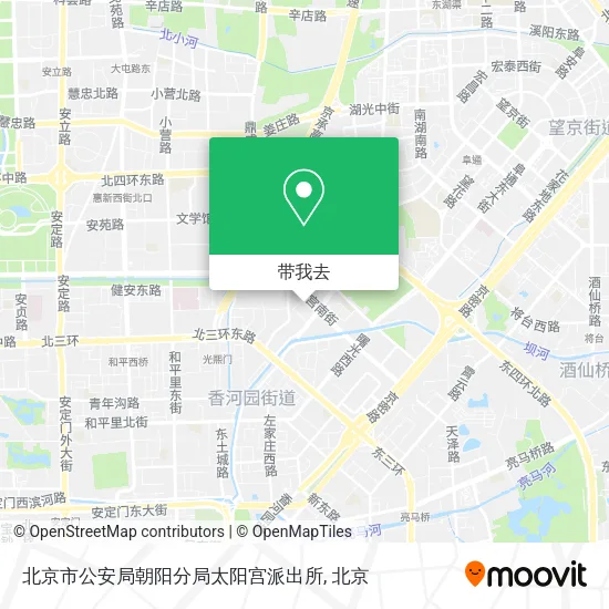 北京市公安局朝阳分局太阳宫派出所地图