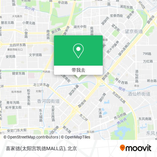 喜家德(太阳宫凯德MALL店)地图