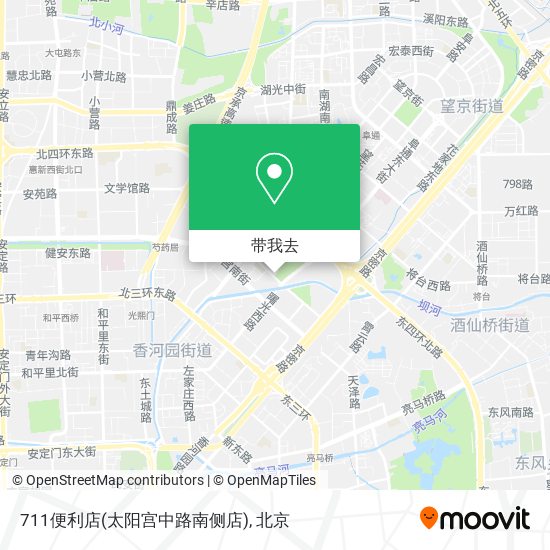 711便利店(太阳宫中路南侧店)地图