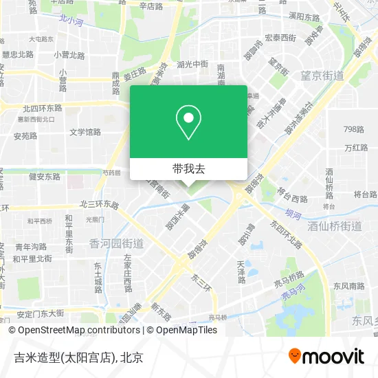 吉米造型(太阳宫店)地图