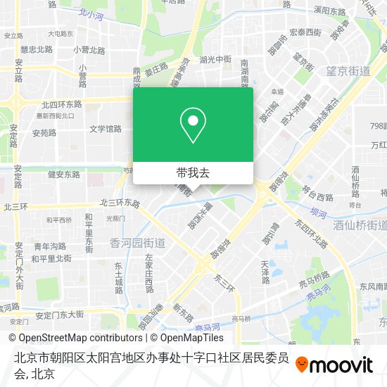 北京市朝阳区太阳宫地区办事处十字口社区居民委员会地图