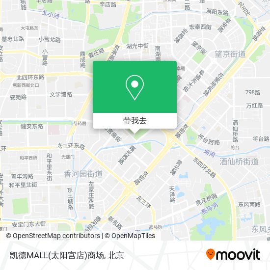 凯德MALL(太阳宫店)商场地图