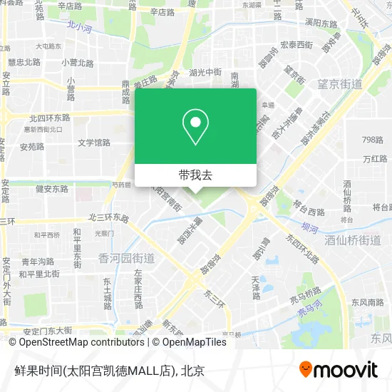 鲜果时间(太阳宫凯德MALL店)地图