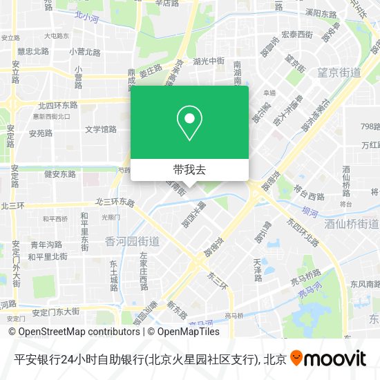 平安银行24小时自助银行(北京火星园社区支行)地图