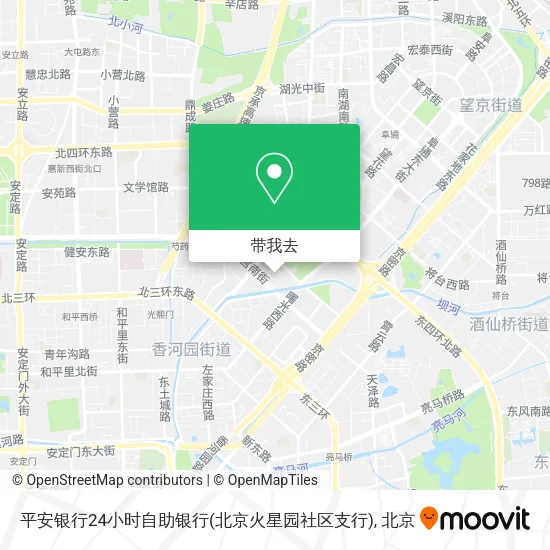 平安银行24小时自助银行(北京火星园社区支行)地图
