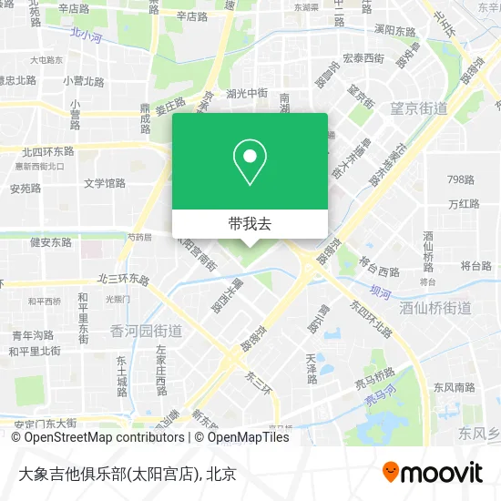 大象吉他俱乐部(太阳宫店)地图