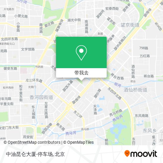 中油昆仑大厦-停车场地图
