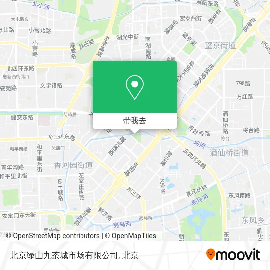 北京绿山九茶城市场有限公司地图