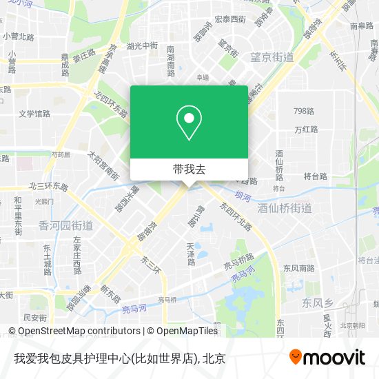 我爱我包皮具护理中心(比如世界店)地图