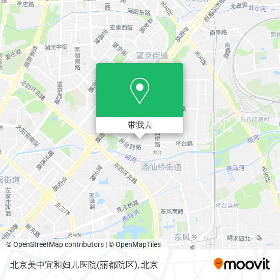 北京美中宜和妇儿医院(丽都院区)地图