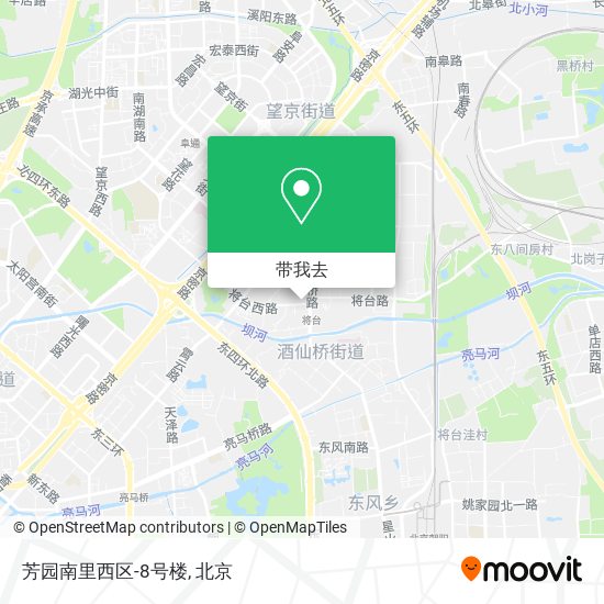 芳园南里西区-8号楼地图