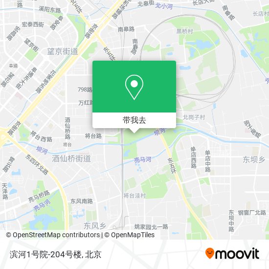 滨河1号院-204号楼地图