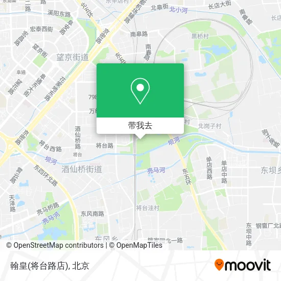 翰皇(将台路店)地图