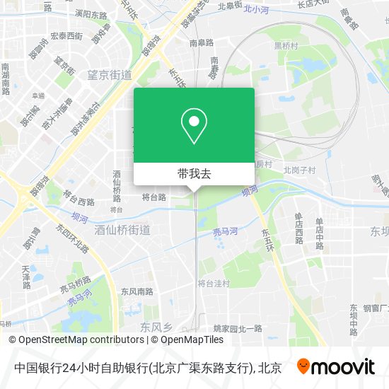 中国银行24小时自助银行(北京广渠东路支行)地图