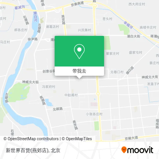 新世界百货(燕郊店)地图