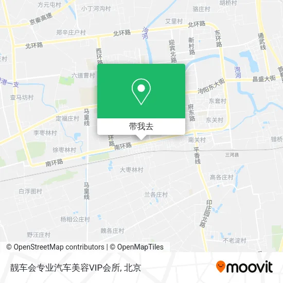 靓车会专业汽车美容VIP会所地图
