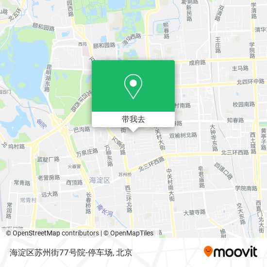 海淀区苏州街77号院-停车场地图