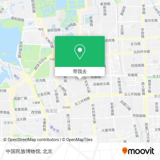中国民族博物馆地图