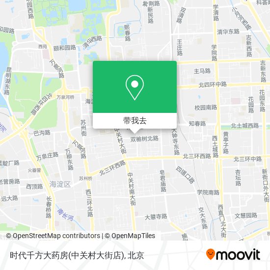 时代千方大药房(中关村大街店)地图