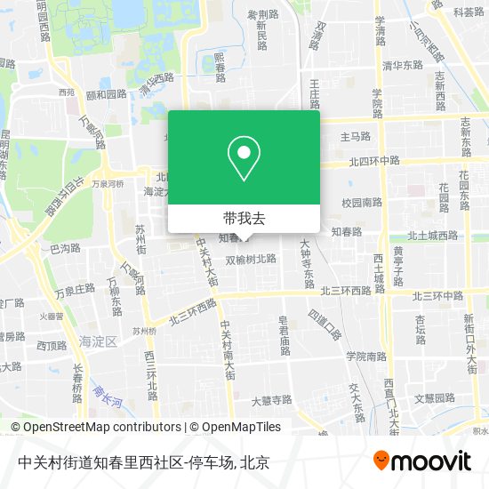 中关村街道知春里西社区-停车场地图