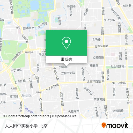 人大附中实验小学地图