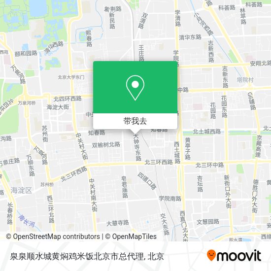 泉泉顺水城黄焖鸡米饭北京市总代理地图