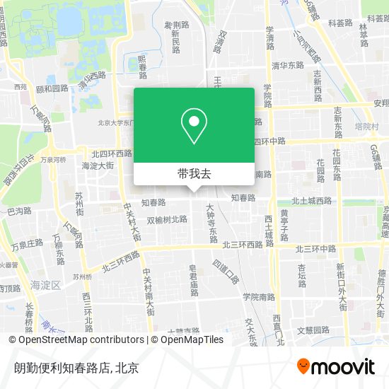 朗勤便利知春路店地图