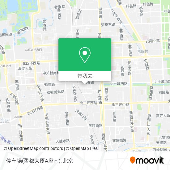 停车场(盈都大厦A座南)地图