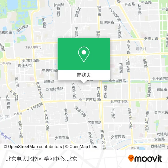 北京电大北校区-学习中心地图