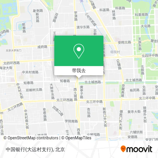 中国银行(大运村支行)地图